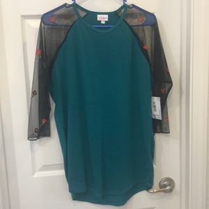LuLaRoe Randy, mesh sleeves, NWT Size L